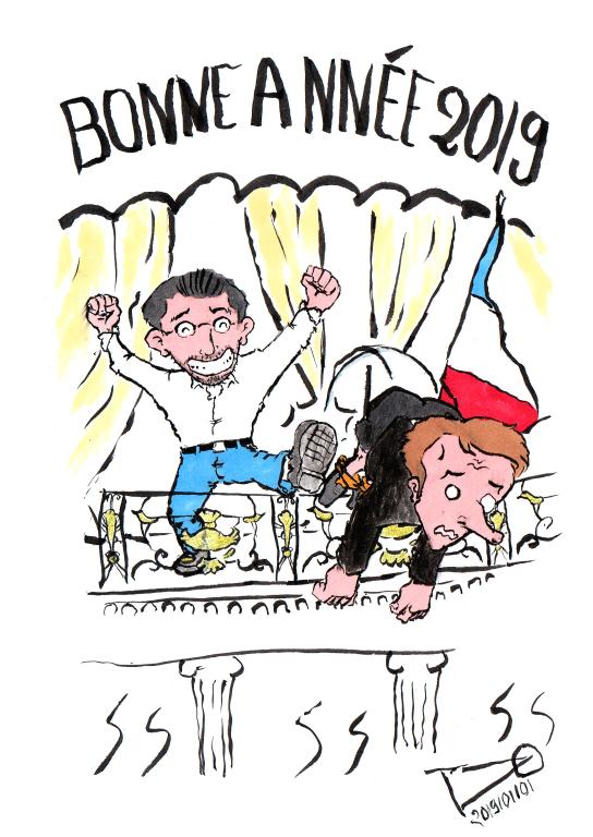 Me, freeing Macron over the balcony of the Elysée with a great pump in the rear.