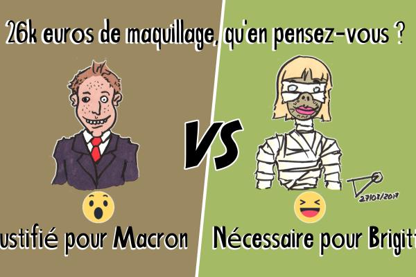 Justifié pour Macron (O_o) VS Nécessaire pour Brigitte (xD)