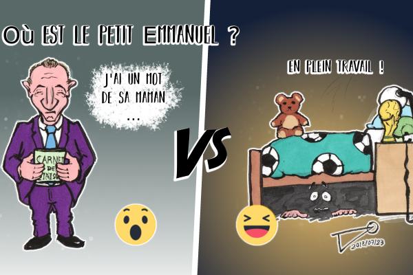 excusé par sa maman (Oo) VS caché (xD)