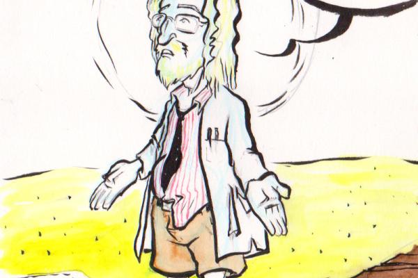 Dessin d'actu par Myster Ty, encre et aquarelle.

Pourquoi la chloroquine® n'est-elle efficace qu'administrée par le Pr. Raoult ?

Raoult le facho, en jésus, marchant sur l'eau avec ses tongs : "Dieu seul le sait…"